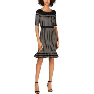 NWT, Taylor Flounce Hem Sweater Dress